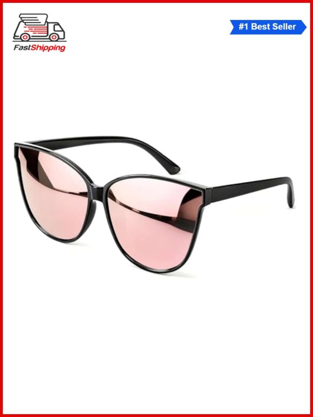 ✨LVIOE Polarized Cat Eye Sunglasses UV400 Protection Oversized Full Frame